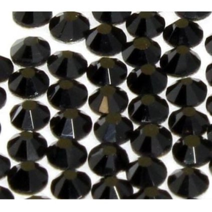 zirkonky a la swarovski SS3 jet 50ks