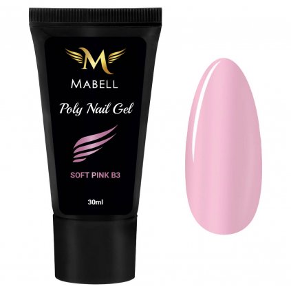 marbell polygel v tube 30 ml soft pink