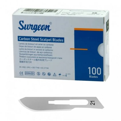 skalpelova cepelka surgeon sterilni c 21