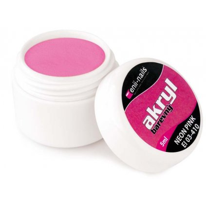 Barevný akryl - Neon Pink 5ml Enii-nails