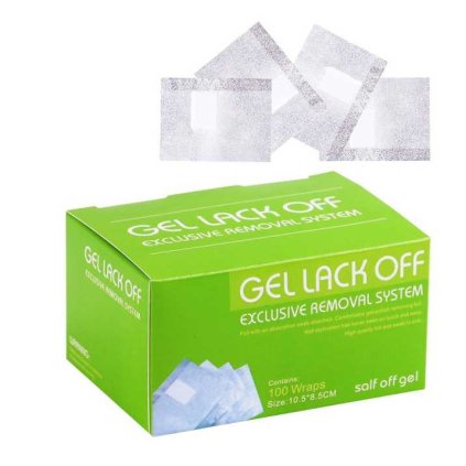 remover folie na gel lak 100ks 1