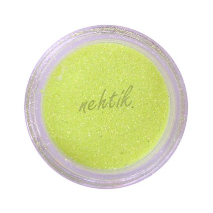 glitry na nehty zluta neon