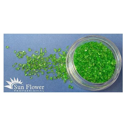 Zdobení nehtů - Drcené sklo KS40 zelené