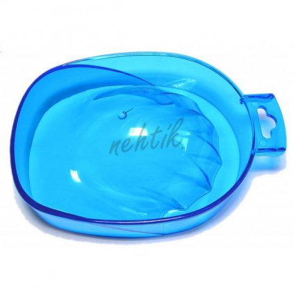 Manikúrní miska průhledná modrá