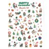samolepky vanocni joyful 1220