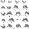 samolepky na nehty ornamenty f113 cerne 2