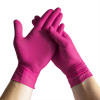 Nitrilové rukavice růžové M
