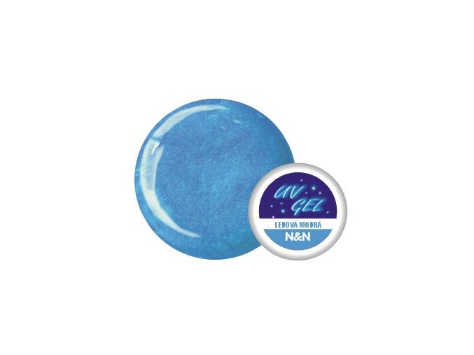 Barevný UV gel perleťový ledově modrý - 5ml