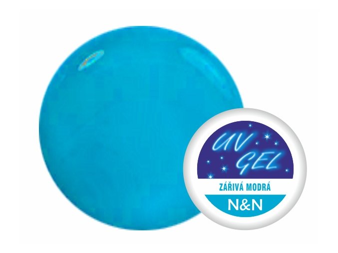 Barevný UV gel N&N 5ml - barva zářivá modrá