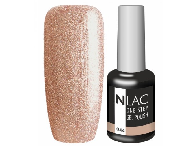 Gel lak NLAC One step 044 - zlatohnědá
