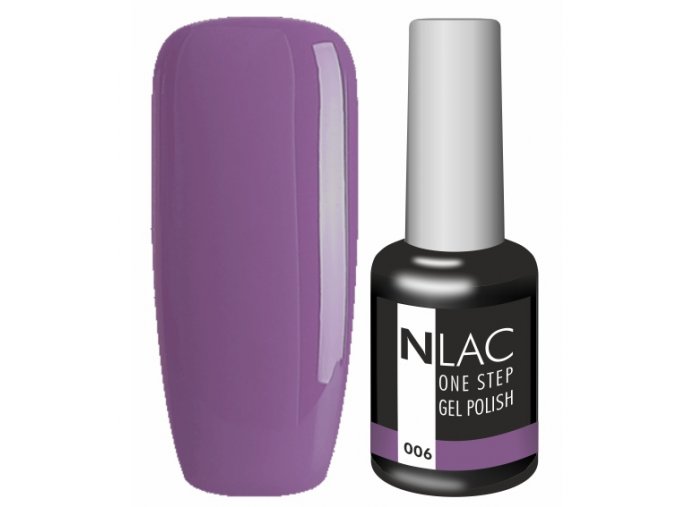 Gel lak NLAC One step 006 - fialová temná