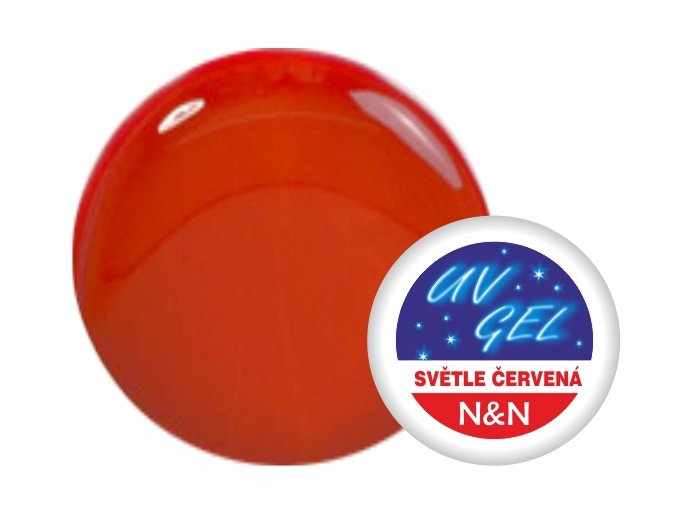 Barevný UV gel N&N 5ml - barva světle červená