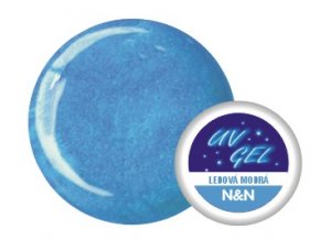 Barevný UV gel perleťový ledově modrý - 5ml