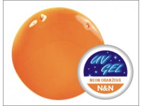 Barevný UV gel 5ml - neon oranžový