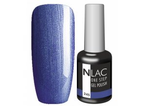 Gel lak NLAC One step 245 - glitrová tmavě modrá