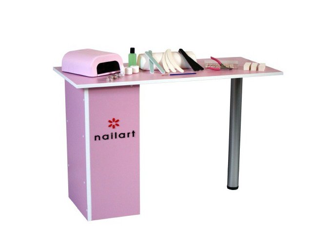 Kosmetický stůl - růžový