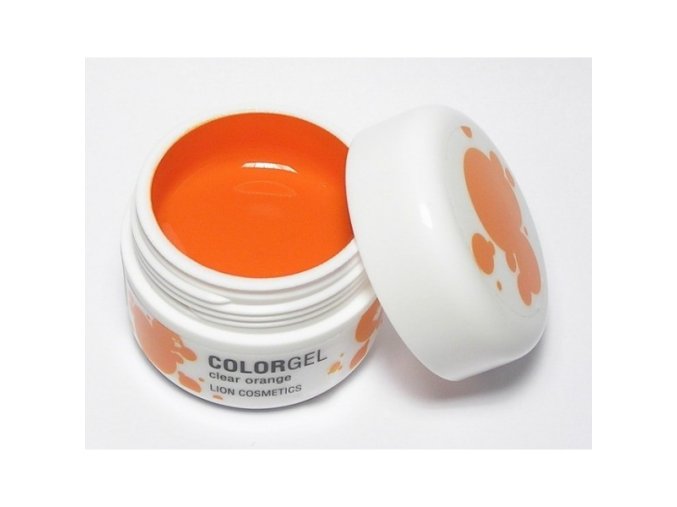 Lion UV gel barevný, clear oranžový 12ml