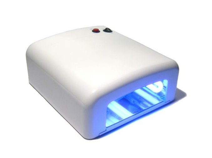 Bílá UV lampa - hranatý tunel