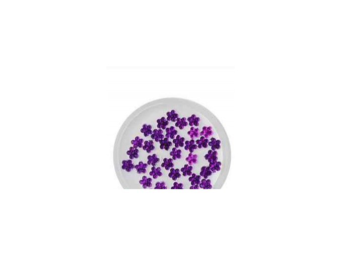 Zdobení nehtů kytičky fialové 50 kusů