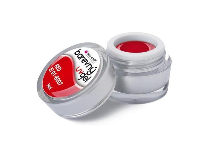 Enii nails UV gel červený 5ml