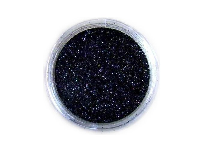 Třpytky na nehty, černé 2g