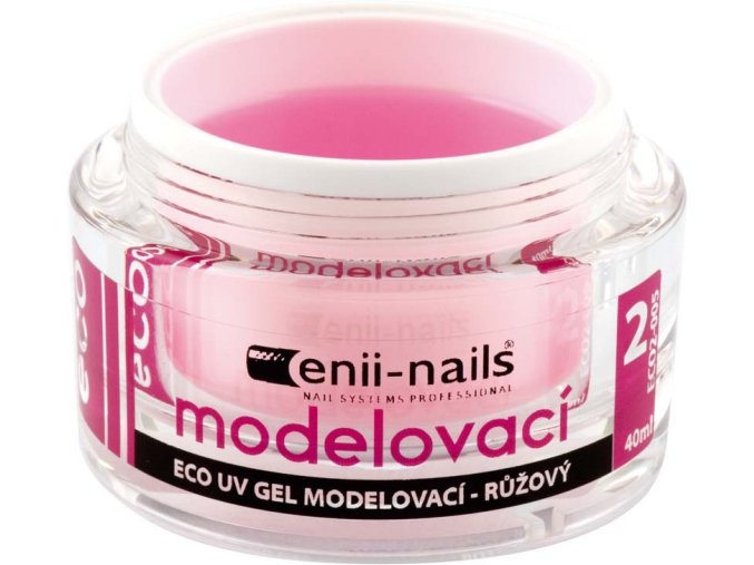 ECO 2 UV gel modelovací růžový 40ml