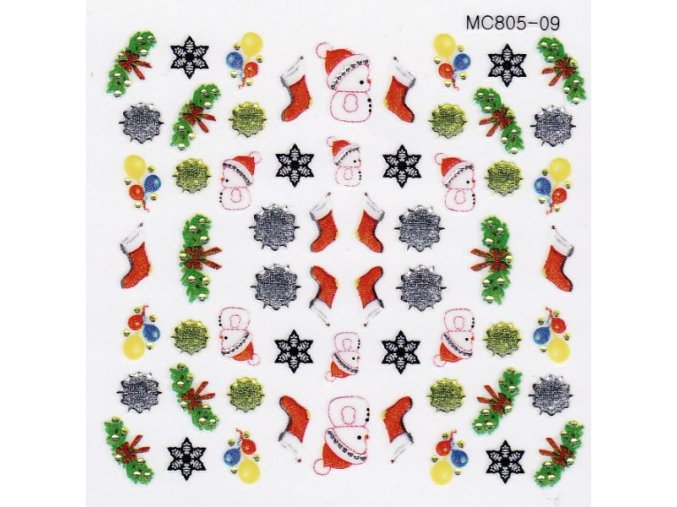 Vánoční nálepky MC09