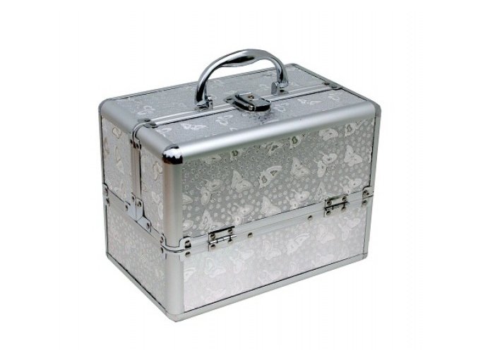 Kosmetický kufřík - stříbrný