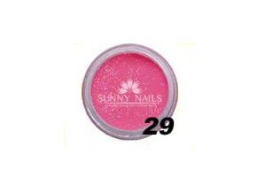 Barevný akryl, tmavě růžový glitter  7g