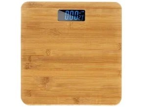 Digitální osobní váha do 180 kg, bambusová