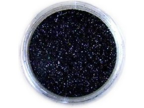Třpytky na nehty, černé 2g