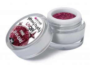 Glitrový UV gel pink 5ml