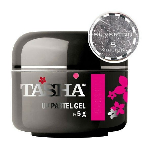 TASHA Barevný gel Sparkle Silver Shine 5g