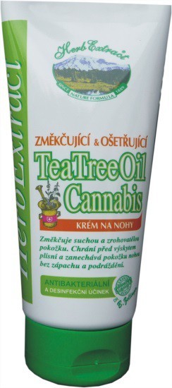 Krém na nohy s Tea Tree Oil a Cannabis - tuba 100ml