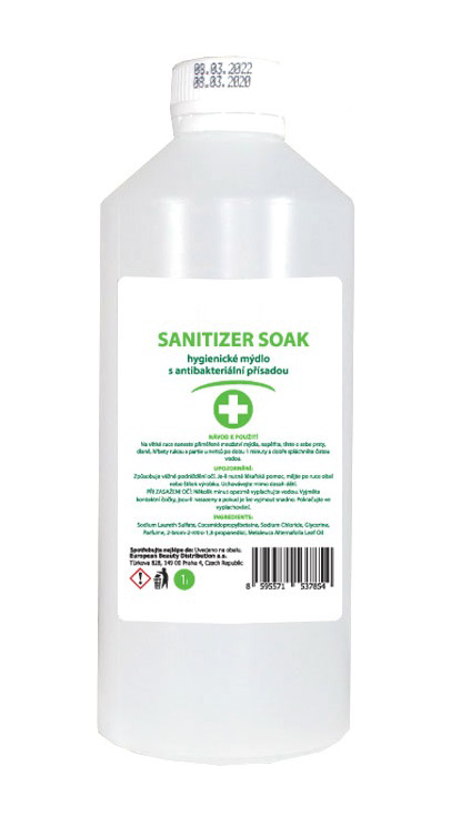 Sanitizer SOAP - hygienické mýdlo s antibakteriální přísadou 1L