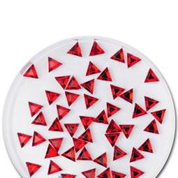 NehtyShop Zdobení nehtů trojúhelník červené 50 ks