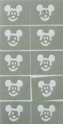 NehtyShop Zdobící šablona - mickey mouse