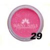 Barevný akryl, tmavě růžový glitter  7g
