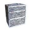 LCD kosmetický kufr - zebra