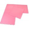 Podložka na cvičení - pěnový koberec - 60 x 60cm - 4 ks - růžový