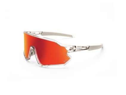 NEIBO EAGLE - Glossy Light Grey Transparent/Fire Orange