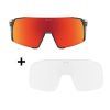 NEIBO PIGEON - Glossy Black Transparent/Fire Orange