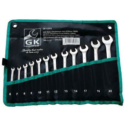 16719 gk tools sada ockoplochych klicu chrom 12 dilu 6 22 mm textilni obal
