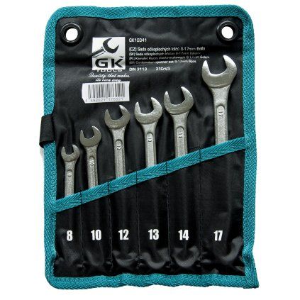 16707 gk tools sada ockoplochych klicu chrom 6 dilu 8 17 mm textilni obal