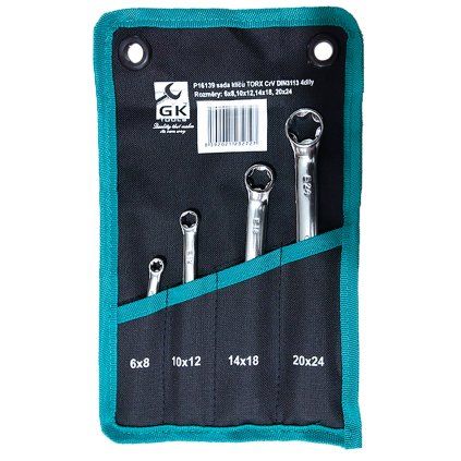 19683 gk tools sada ockovych klicu trx e profil 4 dily
