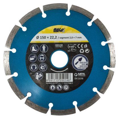 69086 kotouc diamantovy plny 150x22 2 mm