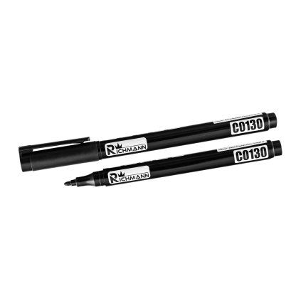 70925 richmann popisovac tenky cerny 1bal 12ks