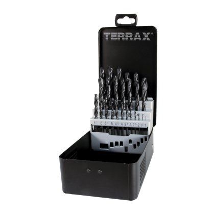 23202 ruko sada vrtaku do kovu terrax kovovy obal 1 13 mm 25 dilu