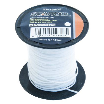 78617 stavtool provazek bily 50 m 2 mm