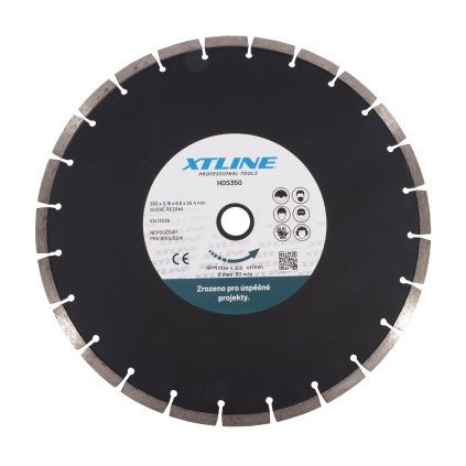 80336 xtline kotouc diamantovy segmentovy 350x3 15x25 4 mm